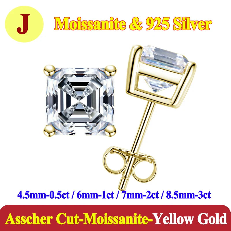 Luxury 0.5-3 Carats Marquise Heart Pear Moissanite Women Diamond Earring Stud 925 Sterling Silver Earrings for Women Jewelry New