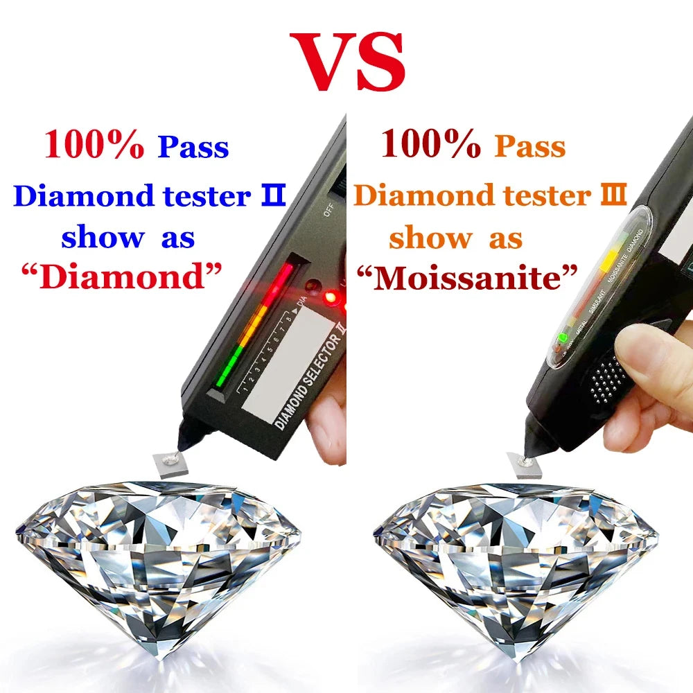 Luxury 0.5-3 Carats Marquise Heart Pear Moissanite Women Diamond Earring Stud 925 Sterling Silver Earrings for Women Jewelry New