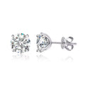 Smyoue 0.2-3CT Rose Gold Color Moissanite Stud  Sparkling Classic Wedding Lab Diamond Earring Pure 925 Silver